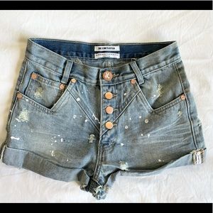 One Teaspoon Hawks Denim Shorts